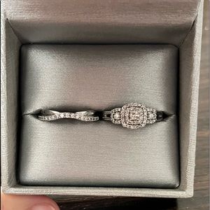 Zales Authentic Past, Present, and Future Diamond Bridal set.